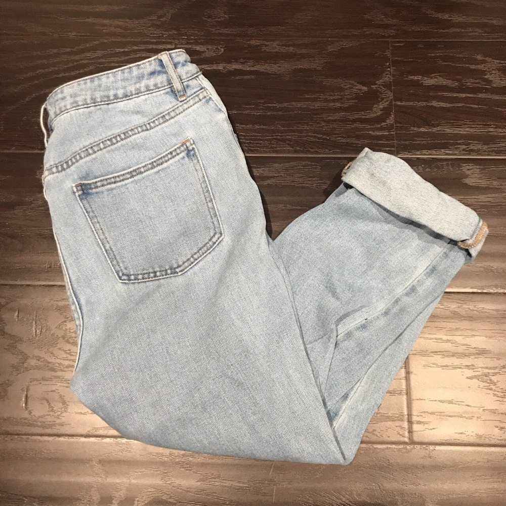 pacsun light wash mom jeans